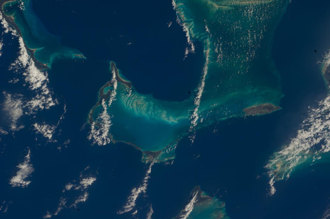 Earth observation taken by the Expedition 39 crew aboard the ISS. Image was released by astronaut on Instagram and downlinked in folder: Bahamas and Cuba.