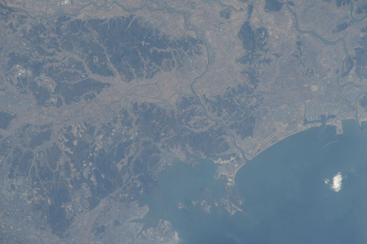Earth observation taken by the Expedition 39 crew aboard the ISS. Image was released by astronaut on Twitter and downlinked in folder: Japan, etc.