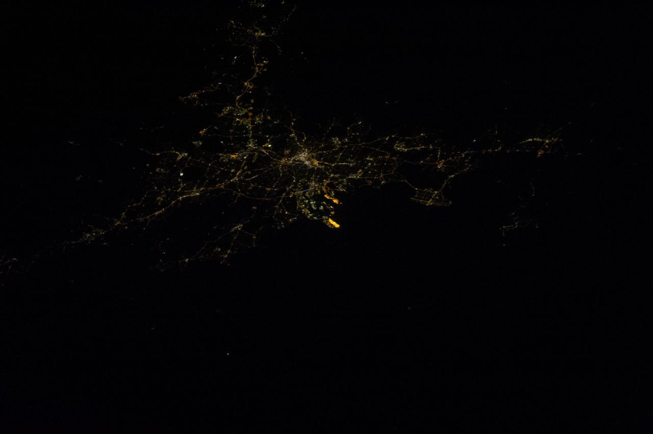Earth observation taken by the Expedition 39 crew aboard the ISS. Image was released by astronaut on Twitter and downlinked in folder: Sydney, Melbourne [at] night.