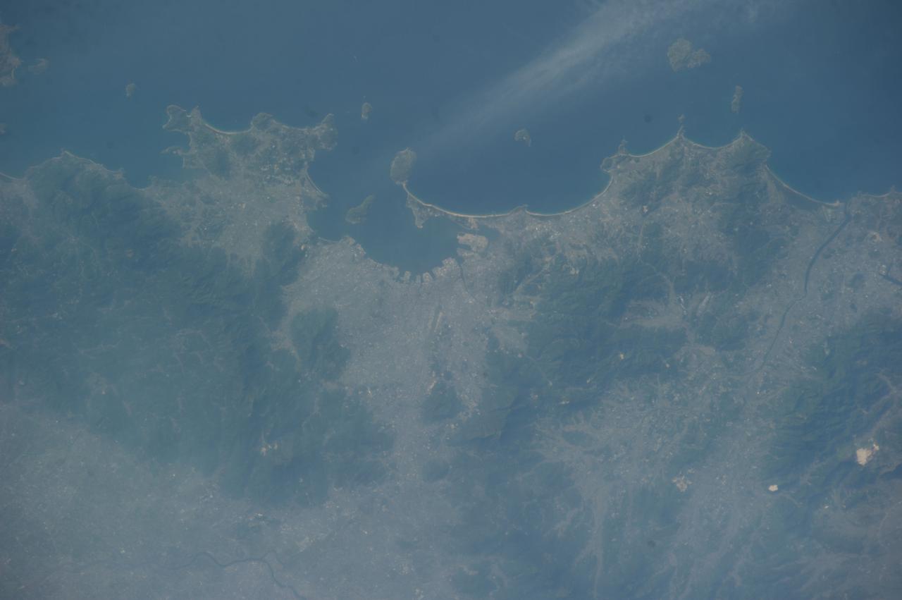 Earth observation taken by the Expedition 39 crew aboard the ISS. Image was released by astronaut on Twitter and downlinked in folder: Fukuoka and Hita Japan, etc.