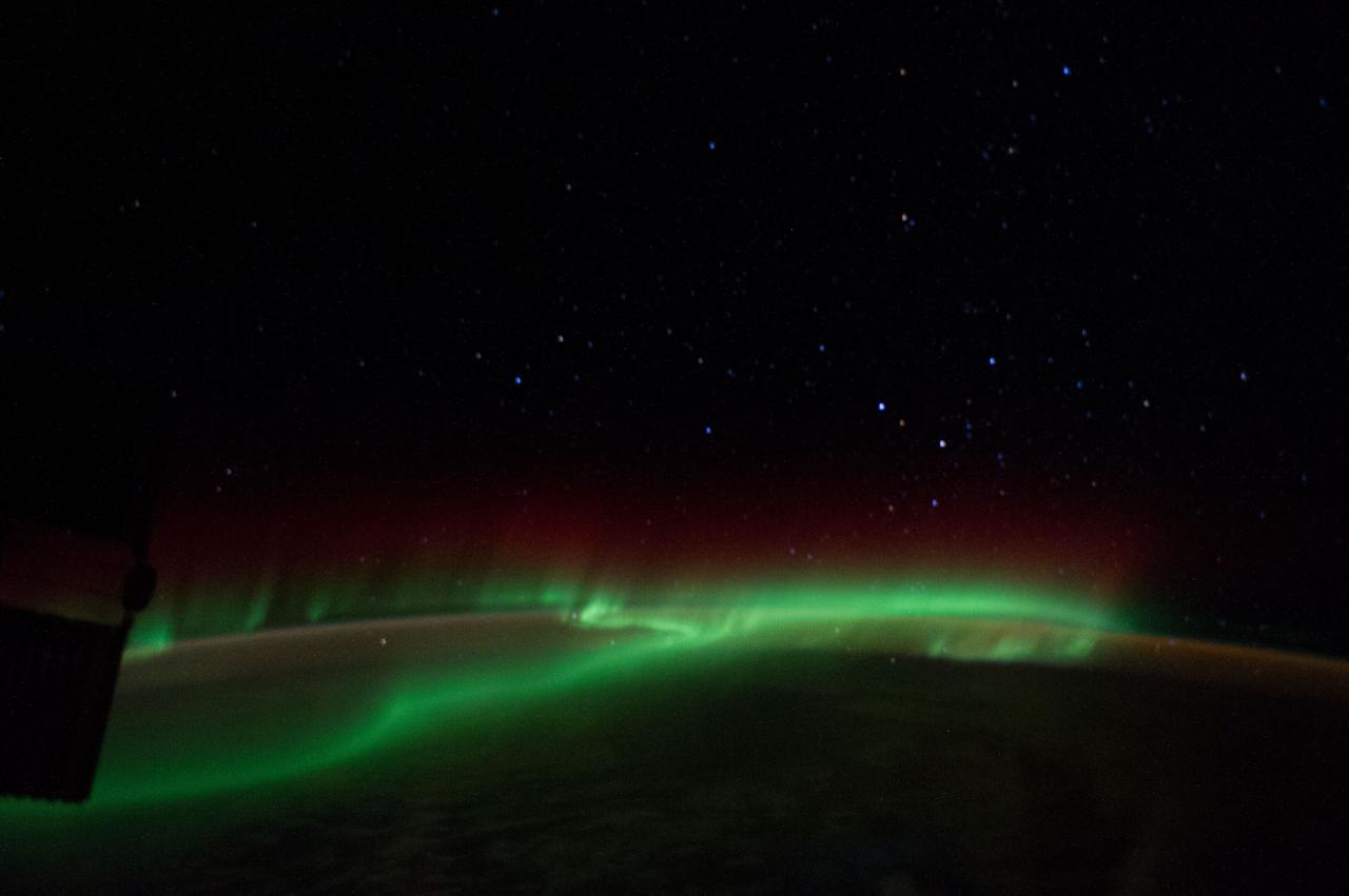 Earth observation taken by the Expedition 39 crew aboard the ISS. Image was downlinked in folder: aurora south of Africa.