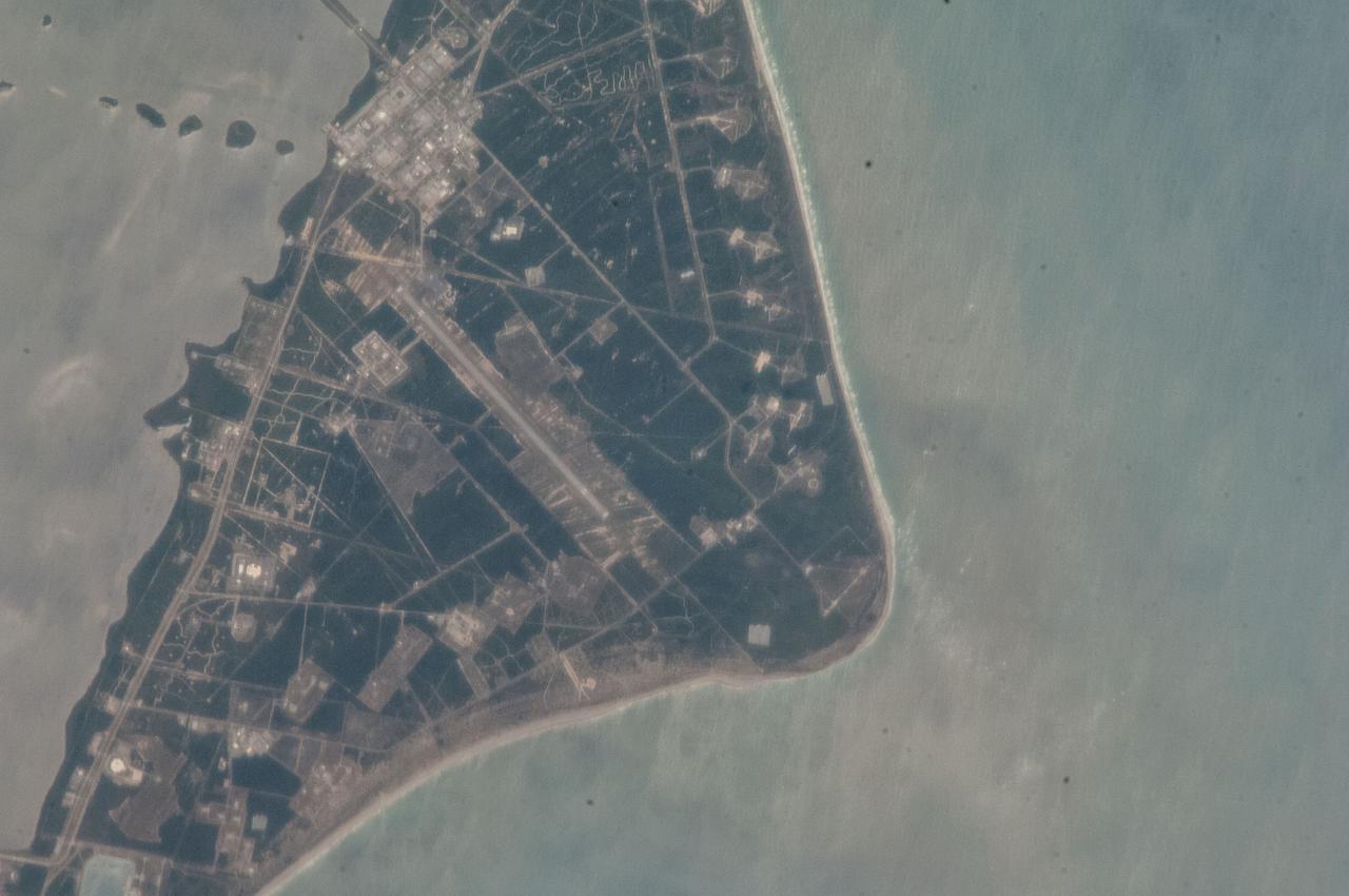 ISS040-E-000388 (17 May 2014) --- One of the Expedition 40 crew members aboard the International Space Station captured this image showing a small part of Florida's Atlantic Coast and the Cape Canaveral/Kennedy Space Center area on May 17, 2014.