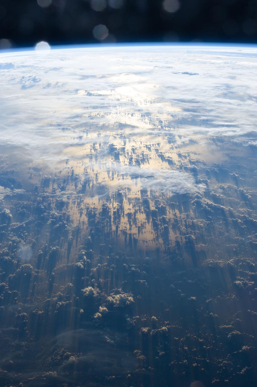 ISS040-E-006784 (3 June 2014) --- Clouds over the South Pacific are featured in this image photographed by an Expedition 40 crew member on the International Space Station on June 3, 2014.