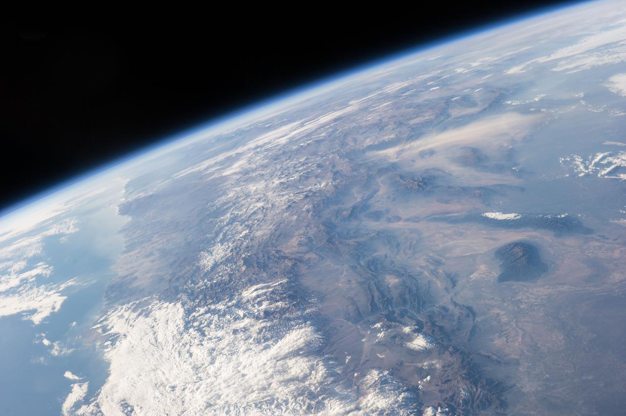 Earth Observation taken during a day pass by the Expedition 40 crew aboard the International Space Station (ISS). Folder lists this as: Chilean coast Chile Amazing weather.