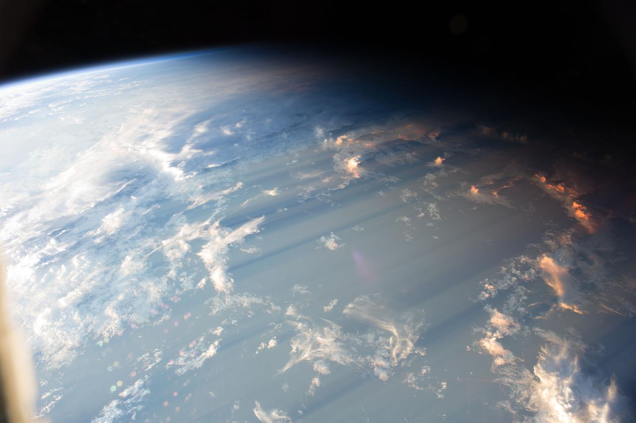 Earth Observation taken during a day pass by the Expedition 40 crew aboard the International Space Station (ISS). Folder lists items as: Andes 2, Atacama, Bolivia, Chile, Volcanos.