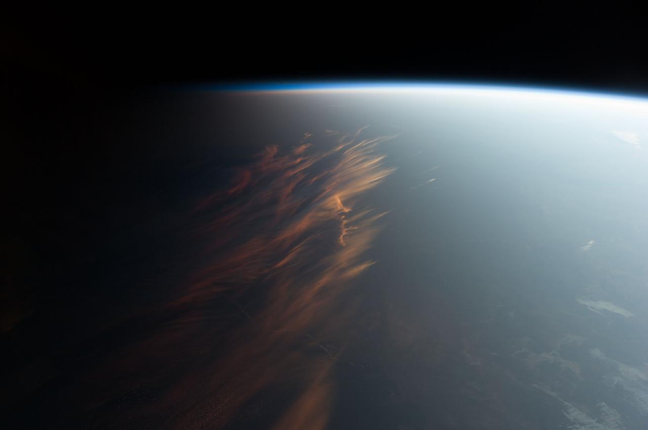 Earth Observation taken during a day pass by the Expedition 40 crew aboard the International Space Station (ISS). File lists this group of images as possibly : Misc New Zealand & Galapagos & Carribean