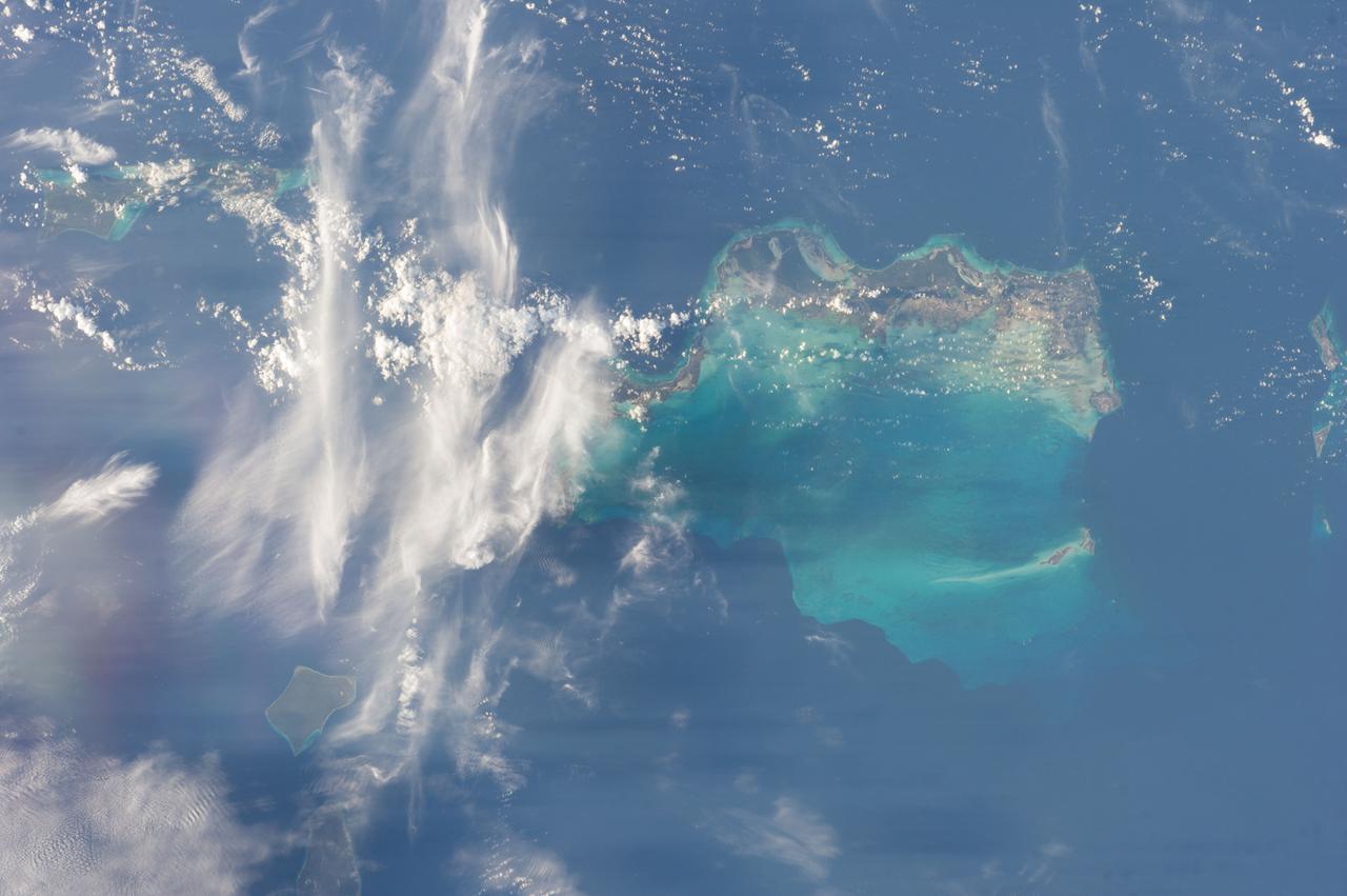 Earth Observation taken during a day pass by the Expedition 40 crew aboard the International Space Station (ISS).  File lists this group of images as possibly : Misc New Zealand & Galapagos & Carribean