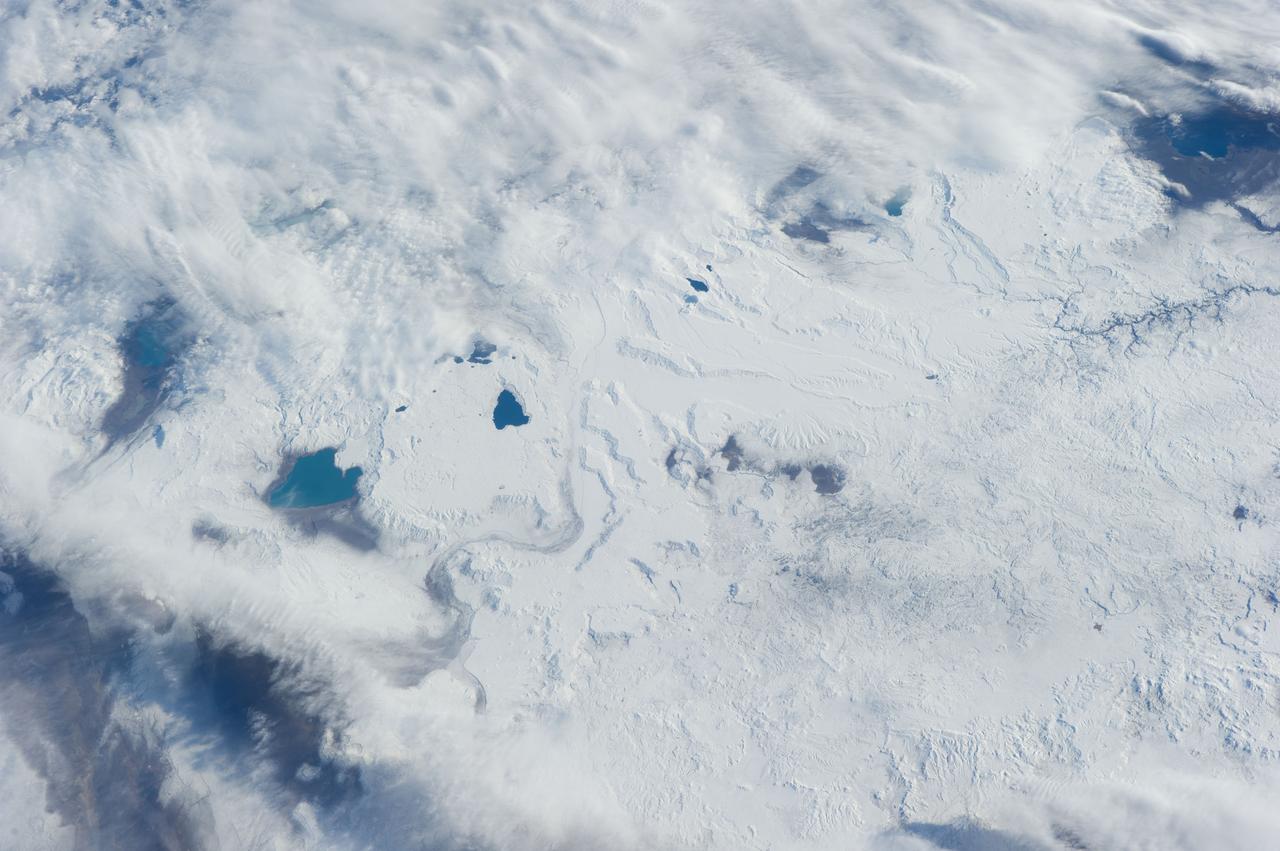 Earth observation taken during a day pass by the Expedition 40 crew aboard the International Space Station. File identifies it as: Patagonia.