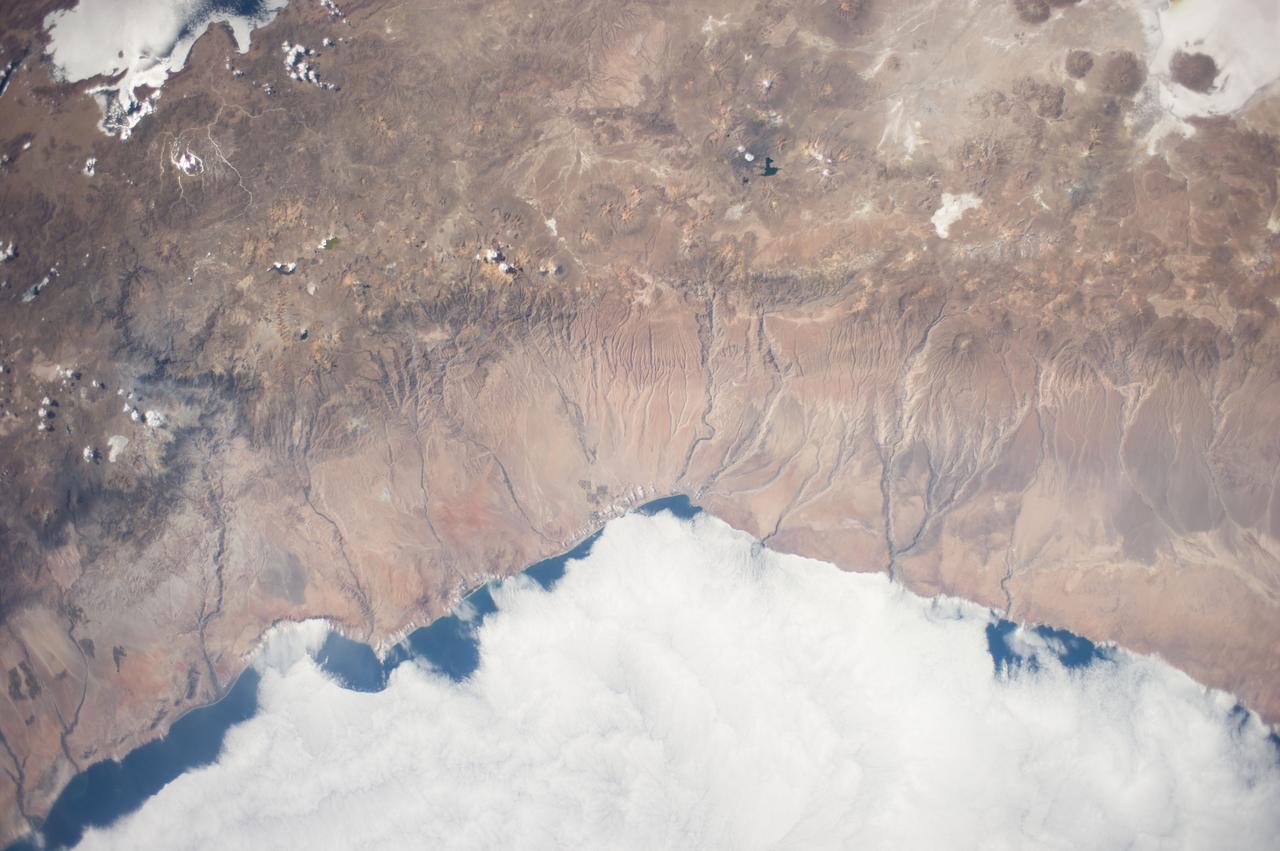 Earth Observation taken during a day pass by the Expedition 40 crew aboard the International Space Station (ISS). Folder lists this as: South America.