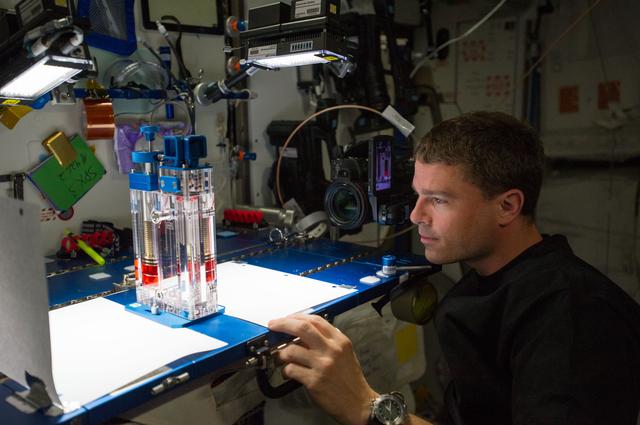 NASA image: Capillary Flow Experiment