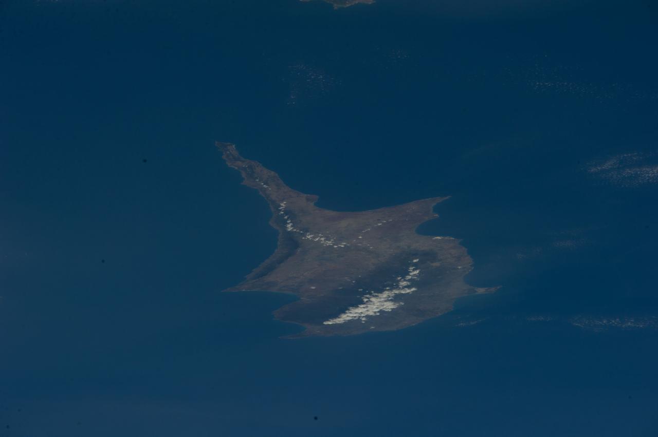 ISS040-E-017260 (23 June 2014) --- One of the Expedition 40 crew members aboard the International Space Station used a 200mm focal length to photograph this image of the island of Cyprus in the eastern Mediterranean Sea on June 23, 2014.