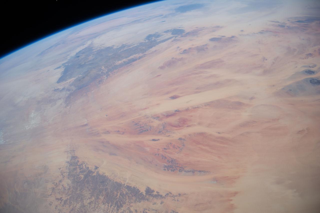Earth Observation taken during a day pass by the Expedition 40 crew aboard the International Space Station (ISS). Folder lists this as: the Middle East, Israel.