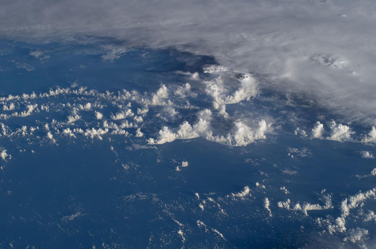 Earth Observation taken during a day pass by the Expedition 40 crew aboard the International Space Station (ISS). Folder lists this as: Tropical Storm Arthur.