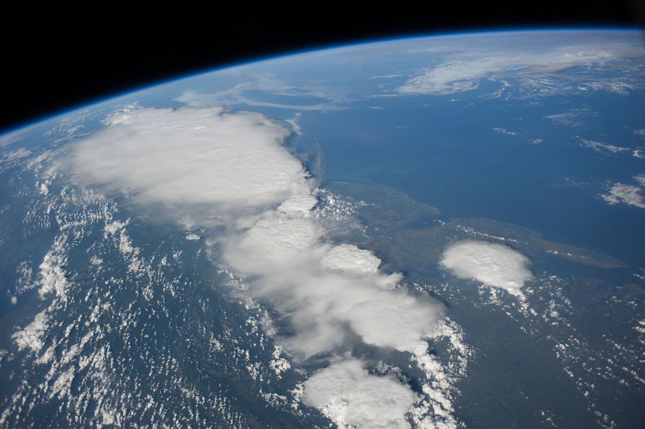 Earth Observation taken during a day pass by the Expedition 40 crew aboard the International Space Station (ISS). Folder lists this as: Maryland under some T-storms.