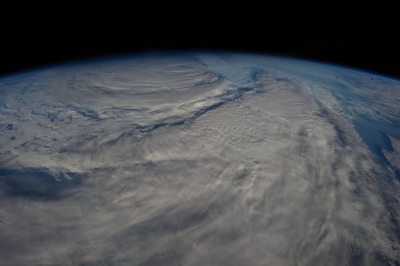 ISS040-E-049739 (8 July 2014) --- One of the Expedition 40 crew members aboard the International Space Station photographed a series of images of Typhoon Neoguri in the vicinity of Japan on July 8, 2014. This 22mm focal length oblique image was photographed at 21:09:02 GMT.  The astronauts commented that it was difficult to get the entire storm into a single frame.
