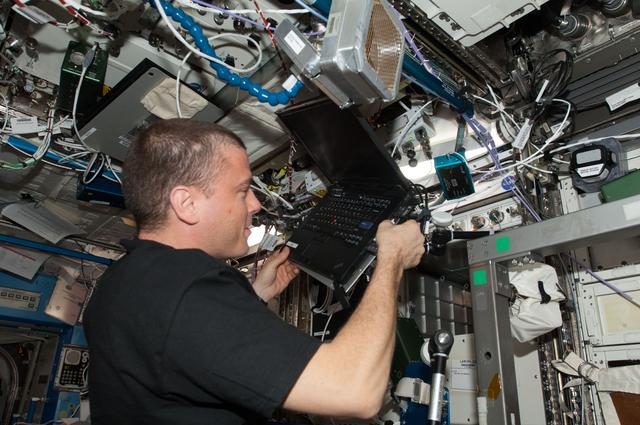 NASA image: AMS Replacement of hard drive