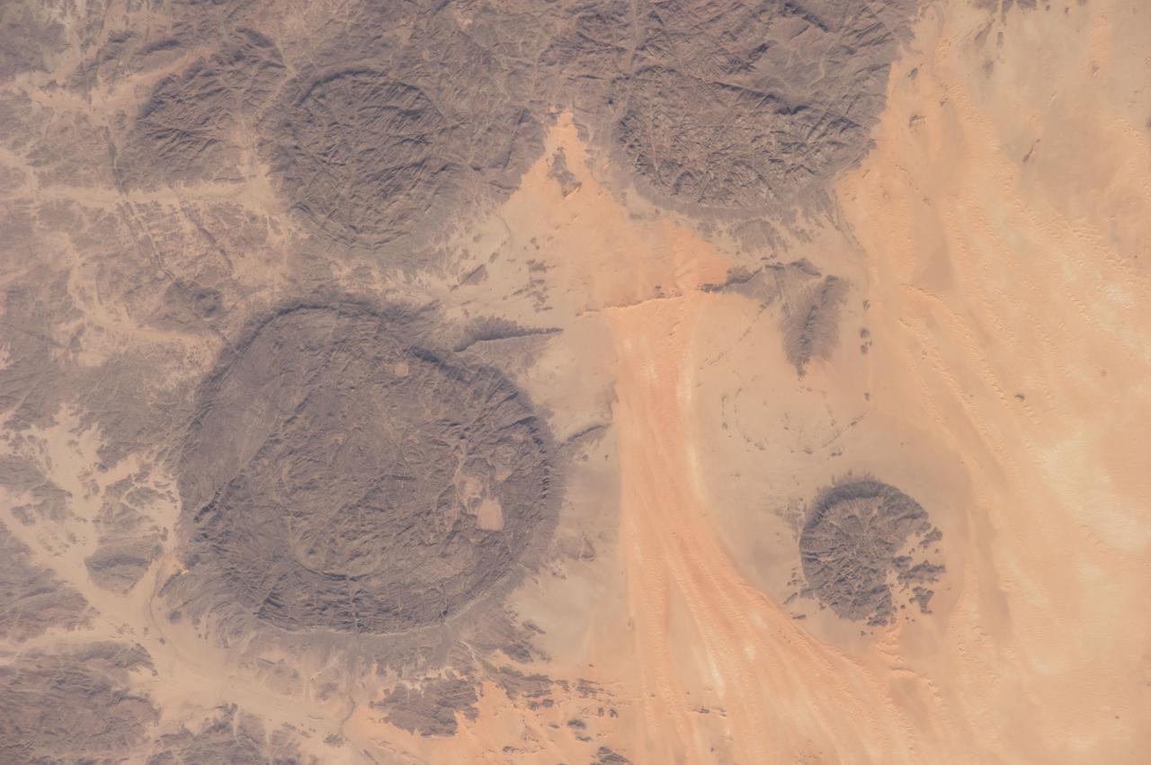 Earth Observation taken during a day pass by the Expedition 40 crew aboard the International Space Station (ISS). Folder lists this as: Sahara.