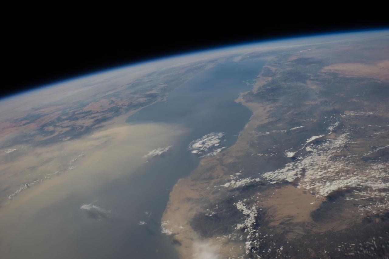 Earth Observation taken during a day pass by the Expedition 40 crew aboard the International Space Station (ISS). Folder lists this as: Arabian sea.