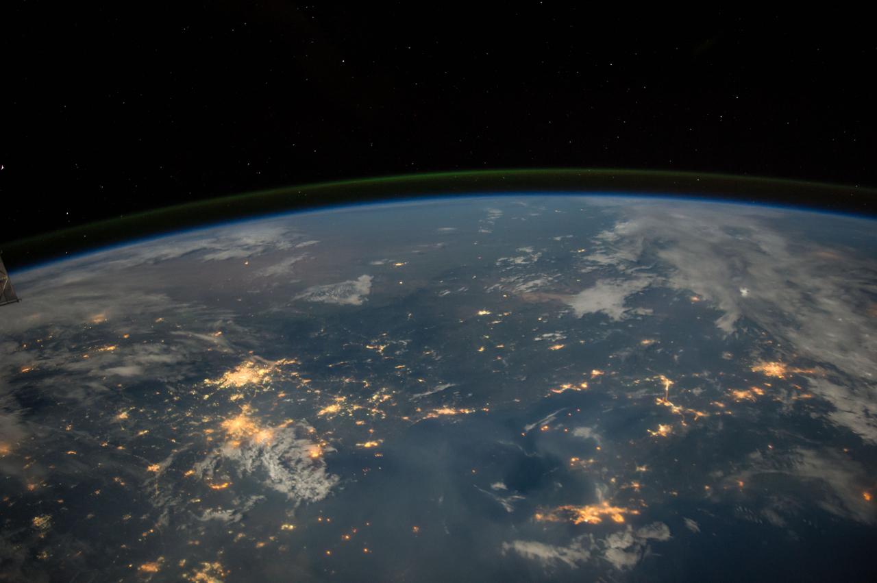 Earth observation taken during a night pass by the Expedition 40 crew aboard the International Space Station (ISS). Folder lists this as: Beijing wide angle.