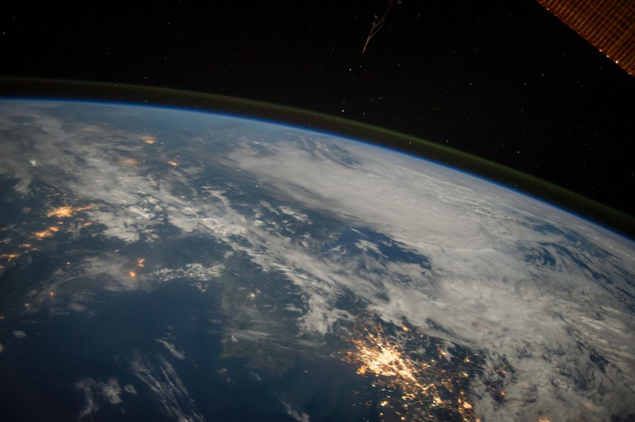 Earth observation taken during a night pass by the Expedition 40 crew aboard the International Space Station (ISS). Folder lists this as: Beijing wide angle.