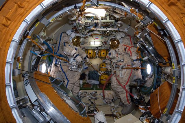 NASA image: Russian Space Suits ready