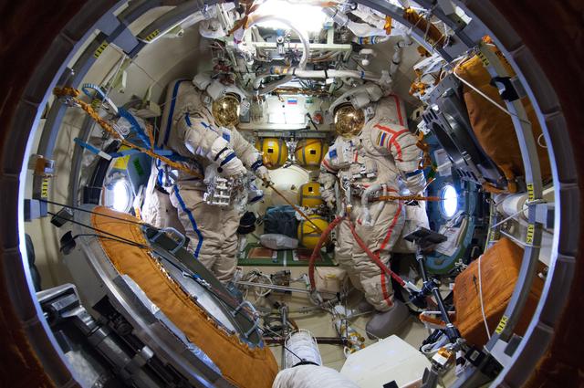 NASA image: Russian Space Suits ready