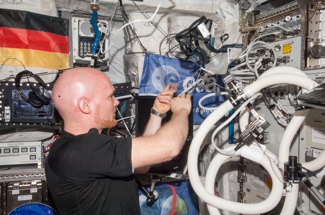 NASA image: Gerst in Columbus