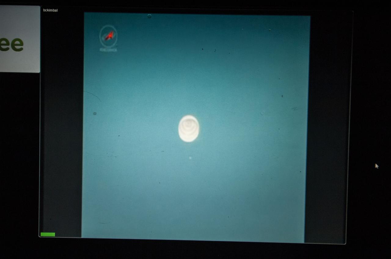 ISS041-E-000003 (11 Sept. 2014) --- A close-up view of a computer monitor onboard the International Space Station, photographed by an Expedition 41 crew member, shows the landing of the Soyuz TMA-12M spacecraft with NASA astronaut Steve Swanson, Expedition 40 commander; Russian cosmonaut Alexander Skvortsov, Soyuz commander and flight engineer; and Russian cosmonaut Oleg Artemyev, flight engineer, onboard.