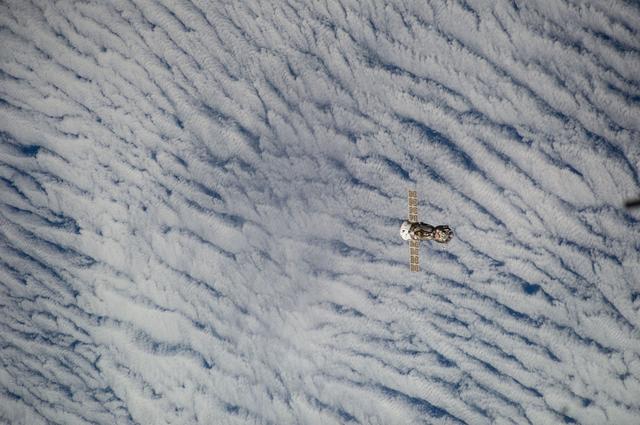 NASA image: Soyuz TMA-12M/38S after undocking from the ISS