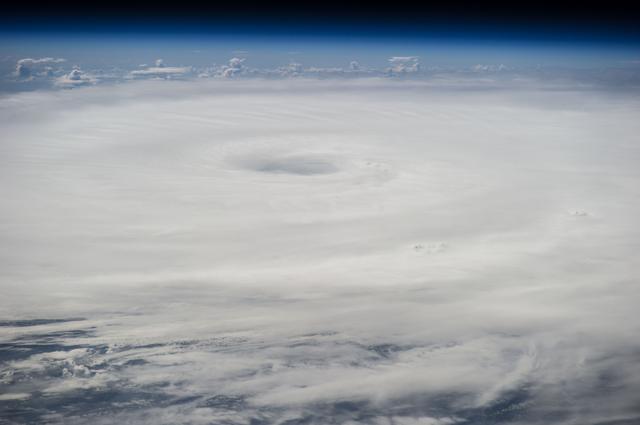 Hurricane Edouard taken by Expedition 41 crewmember