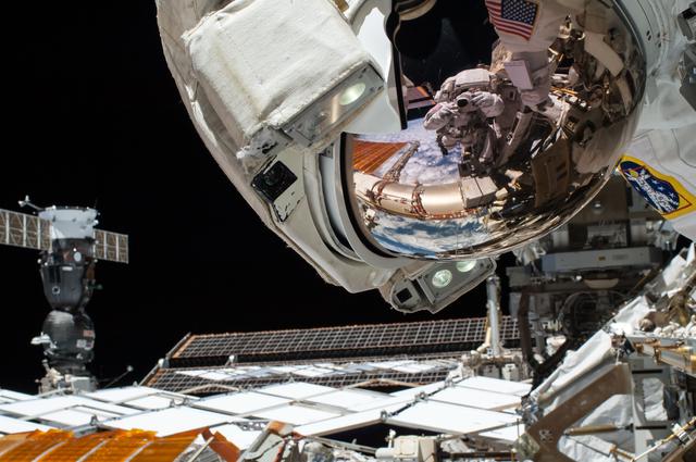 NASA image: Expedition 41 crewmember during EVA 28