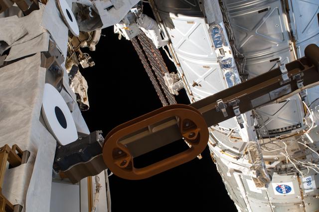 NASA image: Exterior view of ISS during EVA 28