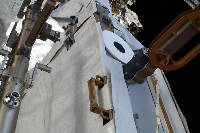 NASA image: Exterior view of ISS during EVA 28