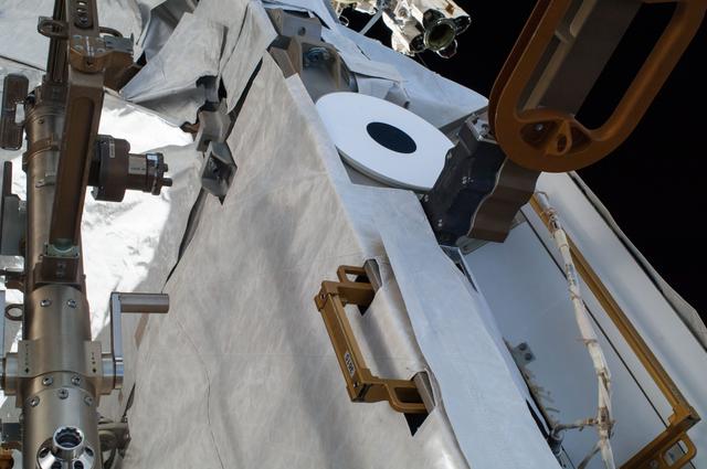 NASA image: Exterior view of ISS during EVA 28