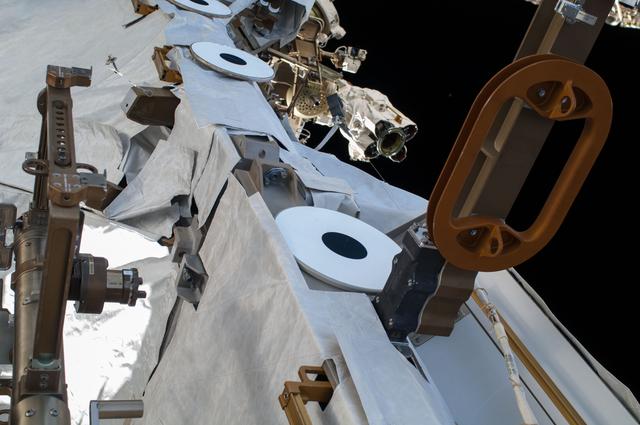 NASA image: Exterior view of ISS during EVA 28
