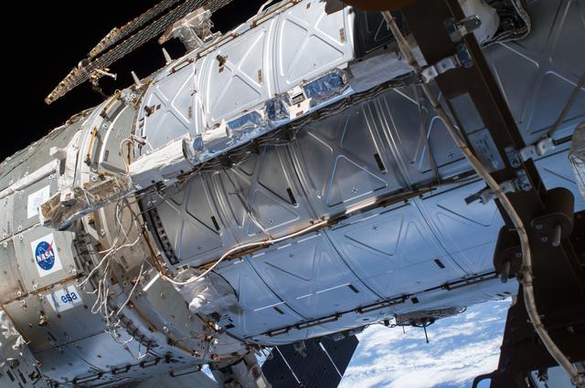 NASA image: Exterior view of ISS during EVA 28
