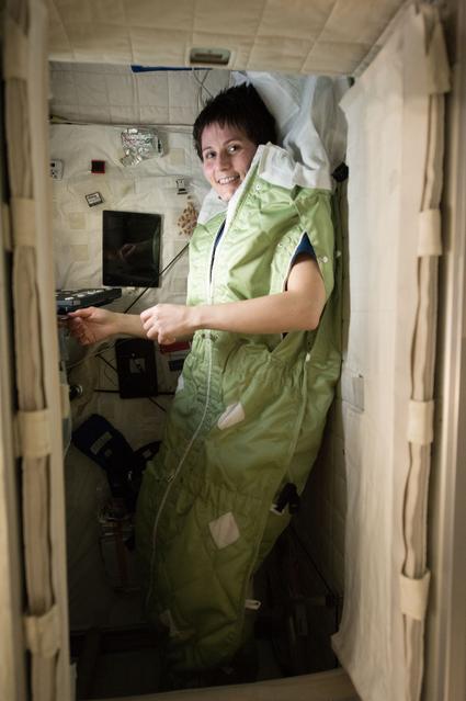 NASA image: Cristoforetti in Crew quarters