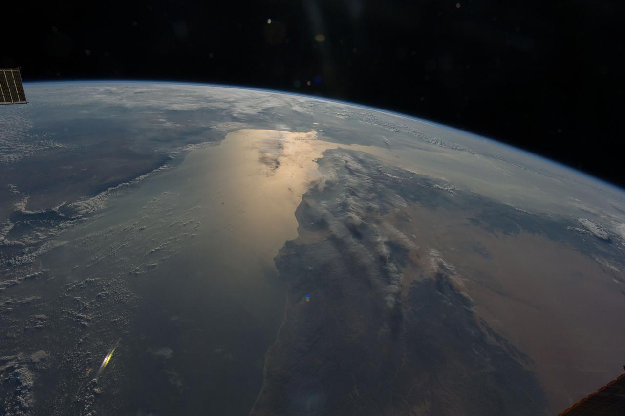 iss042e031364 (12/08/2014) ---US Astronaut Terry Virts aboard the International Space Station caught this stunning image of the Red Sea and East Afirca at dusk 8 December 2014.