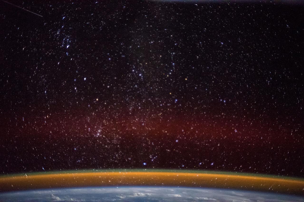 ISS042E037846 (12/13/2015) --- European Space Agency (ESA) Astronaut Samantha Cristoforetti on the International Space Station took this Earth observation picture of England, the Baltic area, and the Persian Gulf with a golden aurora on Dec. 15, 2014. Samantha is a flight engineer with Expedition 42.