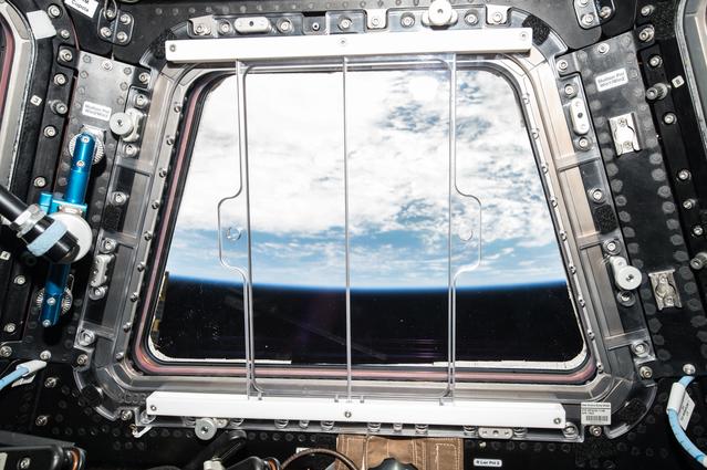 NASA image: Cupola Window 2 Bump Shield - Post Installation