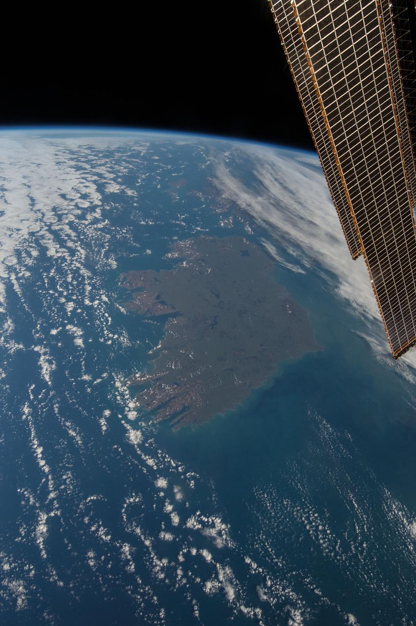 Earth observation taken during a day pass by the Expedition 43 crew aboard the International Space Station (ISS). Folder lists this as Ireland.