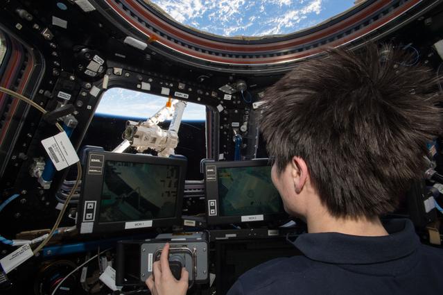 NASA image: On-board Training (OBT) Dragon Offset Grapple #1.