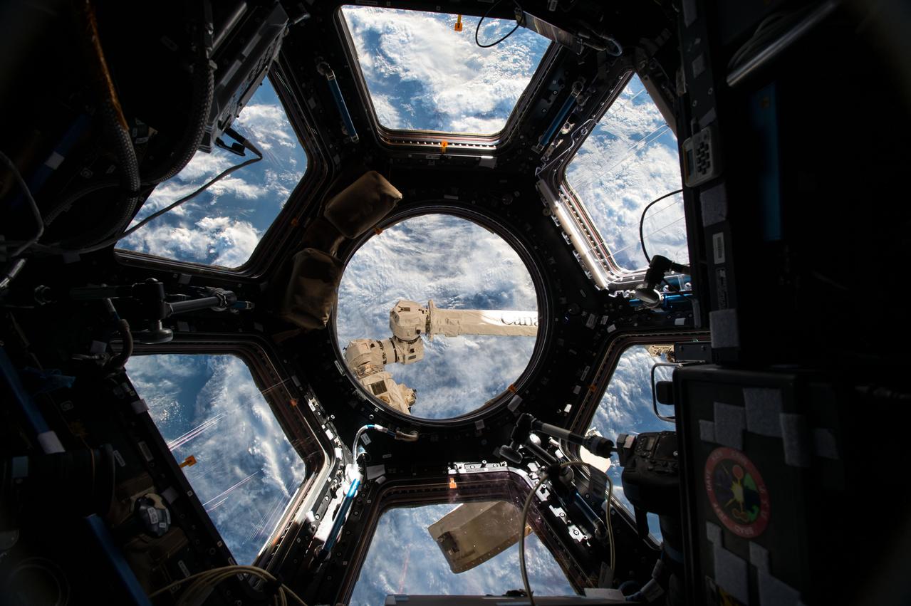 ISS043E284928 (06/04/215) --- NASA astronaut Scott Kelly on the International Space Station captured this interesting image in the stations Cupola, the 360 degree observation area and remote control location for grappling and docking and undocking spacecraft. Scott tweeted this comment with the image on June, 4, 2015: "Often when I look out the window I think we should call it Planet Water instead of Earth. Sadly mostly saltwater".