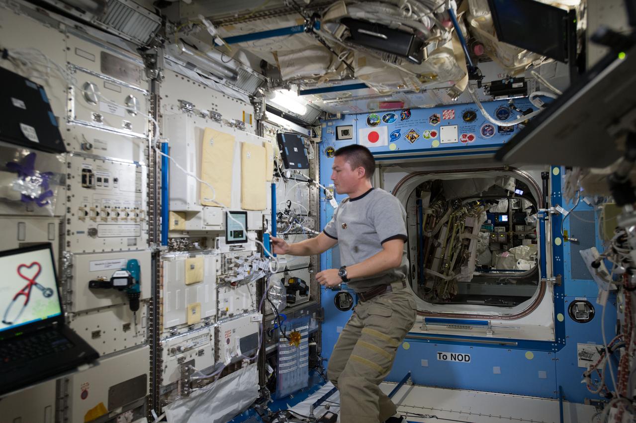 iss044e080051 (9/1/2015) --- NASA astronaut Kjell Lindgren during the Multi-Purpose Small Payload Rack (MSPR)-2 installation in the Kibo Japanese Experiment Pressurized Module (JPM) aboard the International Space Station (ISS). The Multi Purpose Small Payload Rack-2 (MSPR-2) is a second multipurpose payload rack system used in the Japanese Experiment Module (JEM). Similar to the original MSPR (still in use), MSPR-2 has two workspaces and a work table that can be used for wide fields of space environment utilization including science and educational missions.