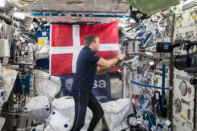 NASA image: Mogensen in Columbus module