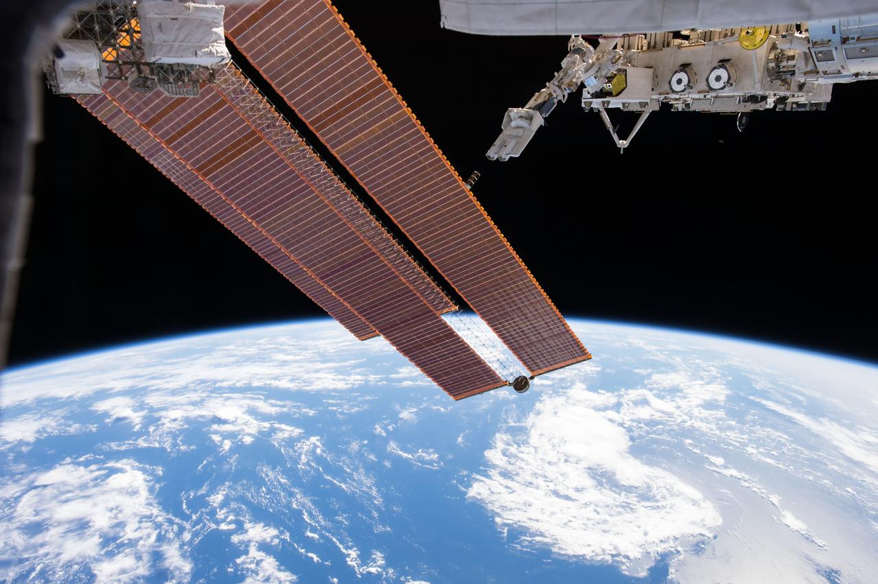 iss045e014085 (9/17/2015) --- View of the Japan Aerospace Exploration Agency (JAXA) Small Satellite S-CUBE deployed from JEM [Japanese Experiment Module]-Small Satellite Orbital Deployer 4 (J-SSOD 4) equipment on the Multi-Purpose Experiment Platform (MPEP).