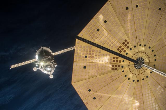 NASA image: Soyuz TMA-19M spacecraft Rendezvous with ISS