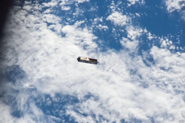 NASA image: NanoRacks CubeSat Deployed