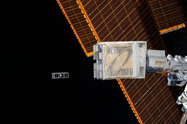 NASA image: NanoRacks CubeSat Deployment