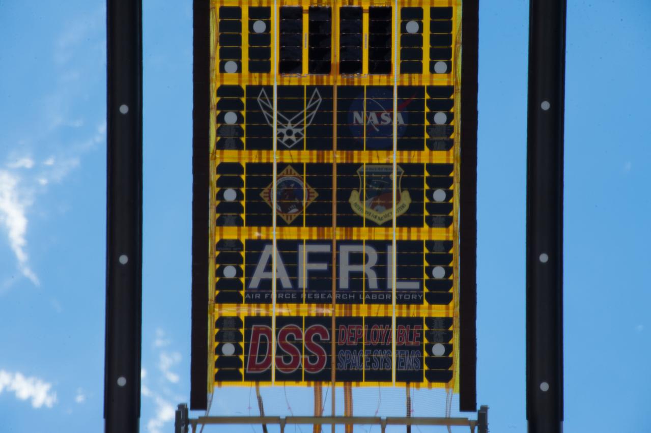iss052e002857 (6/18/2017) --- The Roll-Out Solar Array (ROSA) is a new type of solar panel that rolls open in space like a party favor and is more compact than current rigid panel designs. The ROSA investigation tests deployment and retraction, shape changes when the Earth blocks the sun, and other physical challenges to determine the array’s strength and durability. ROSA has the potential to replace solar arrays on future satellites, making them more compact and lighter weight. Satellite radio and television, weather forecasting, GPS and other services used on Earth would all benefit from high-performance solar arrays.